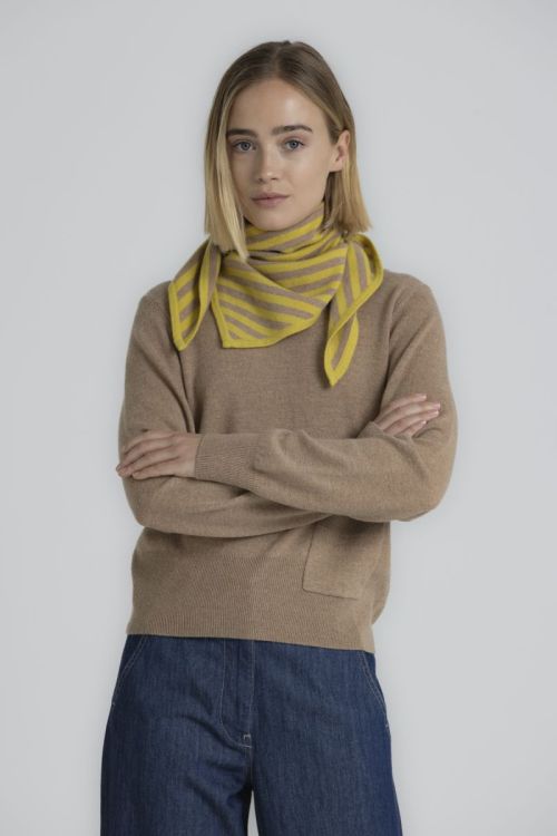 SCARF 1 STRIPED DTO 825 SJAAL CITRUS