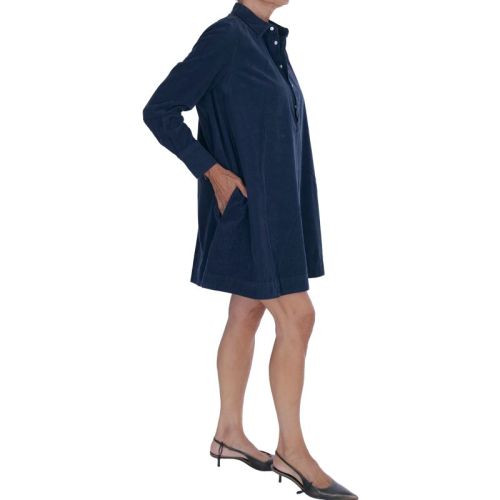 WOVEN-A LINE-DRESSES NAVY NAVY