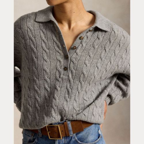 SWEATER-POLO OUTPOST GRAY HT