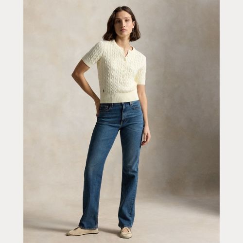 SWEATER-HENLEY CLUBHOUSE CREAM