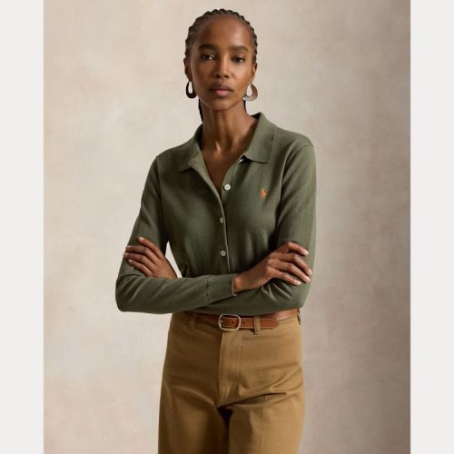 SWEATER-CARDIGAN DENSE OLIVE DEN
