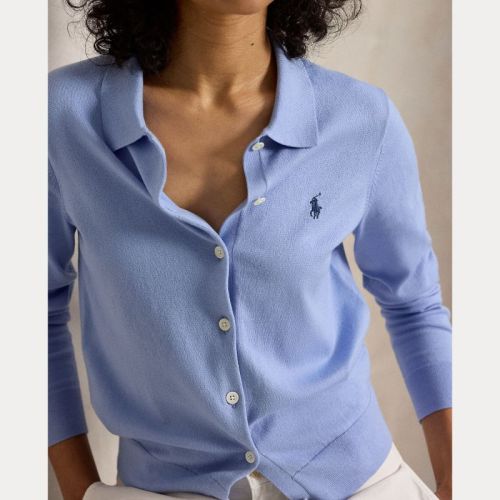 SWEATER-CARDIGAN DRESS SHIRT BLU