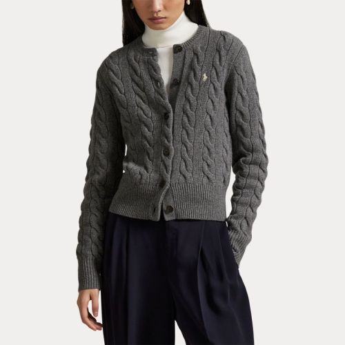 SWEATER-CARDIGAN FLANNEL GREY HE