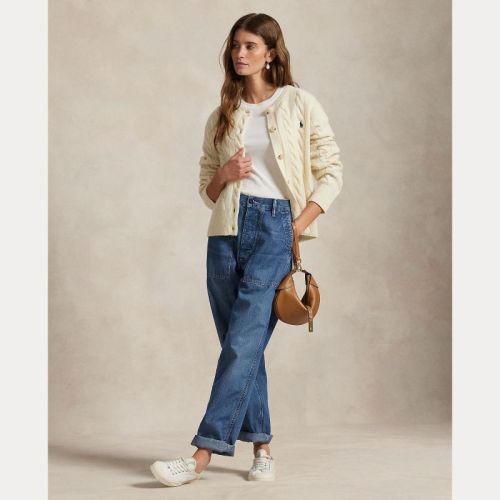 SWEATER-CARDIGAN AUTHENTIC CREAM