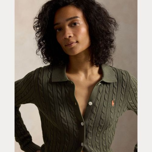 SWEATER-CARDIGAN DENSE OLIVE DEN
