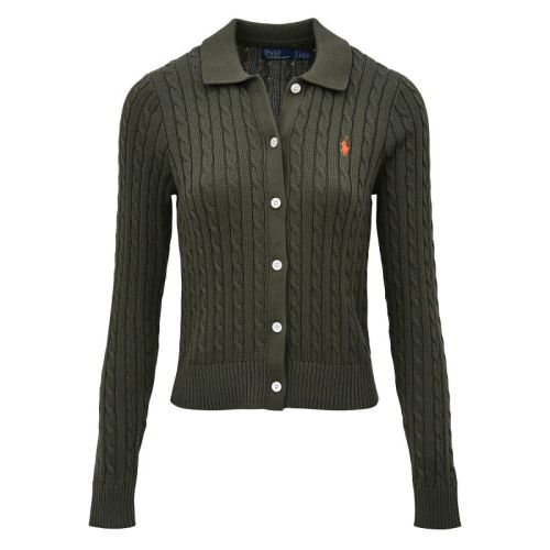 SWEATER-CARDIGAN DENSE OLIVE DEN